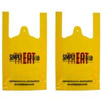 Factory price wholesale custom printed cornstarch 100% biodegradable pla plastic shopping bag