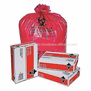 Infectious waste bag red colour