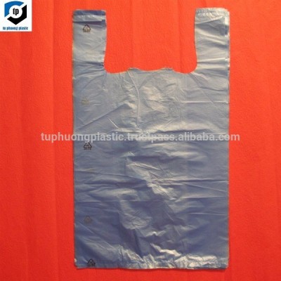 Vietnam Manufacturer Custom Plastic Shopping HDPE/LDPE T-shirt Bag